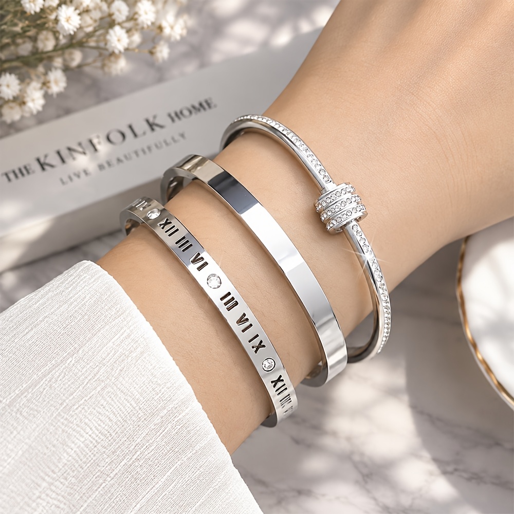 Women's Waterproof Stainless Steel Bracelet, Stacking Gift